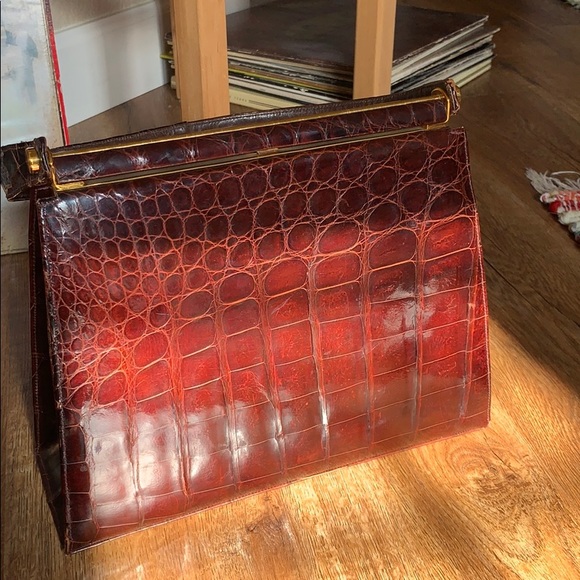 Vintage Leather clutch - Picture 2 of 12